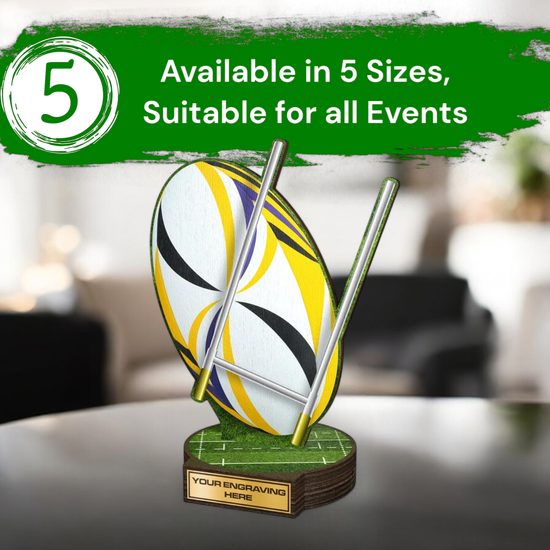 Grove Rugby Real Wood Trophy