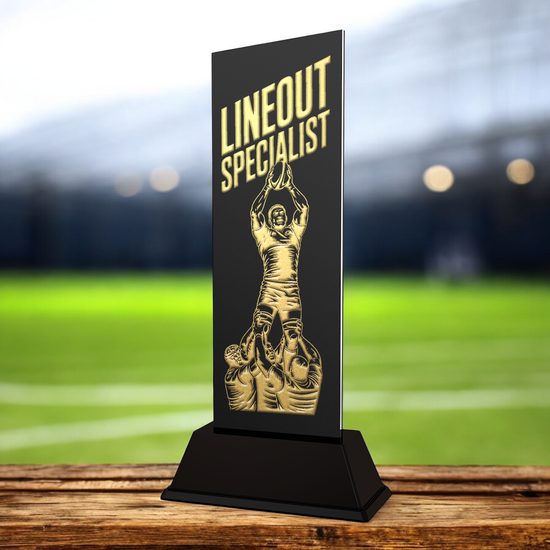 Shadowline Rugby Lineout Specialist Trophy – Stainless Steel Award