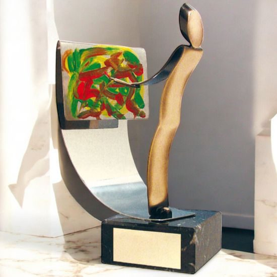 Miro Art Handmade Metal Trophy