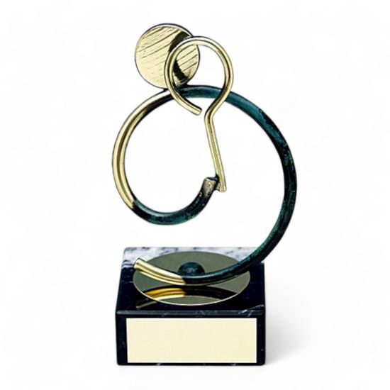 Bilbao Squash Player Handmade Metal Trophy