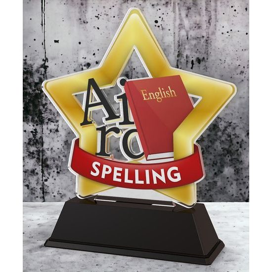 Mini Star Spelling Trophy