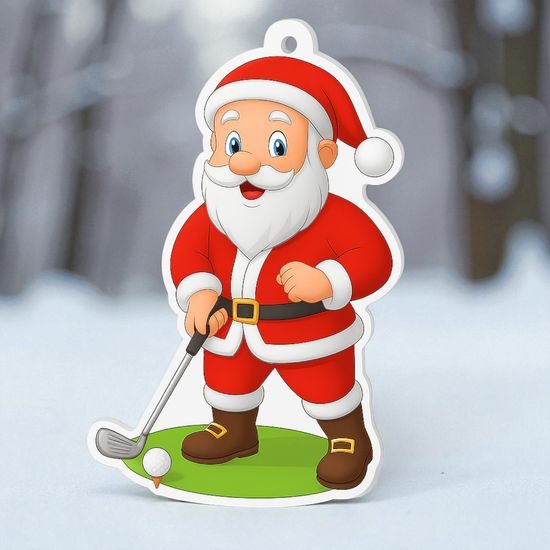 Jolly Father Christmas Golf Medal