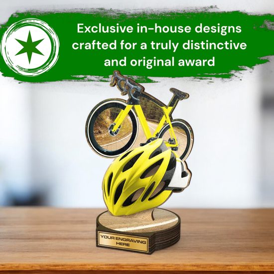 Grove Road Bike Real Wood Trophy
