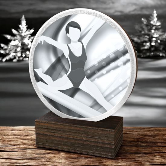 Holt Classic Female Gymnastics Wood Trophy