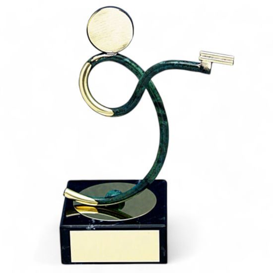 Bilbao Pistol Shooting Handmade Metal Trophy