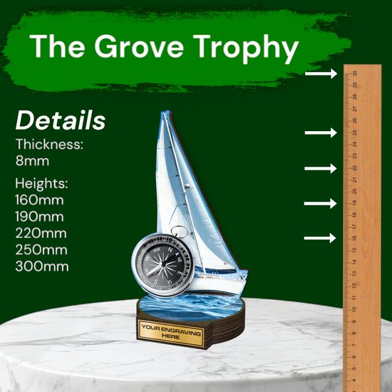 Grove Sailing Real Wood Trophy