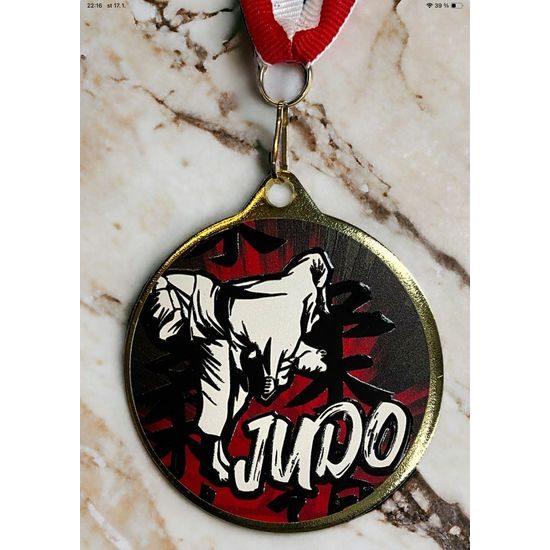Hercules Texture Print Judo Medal