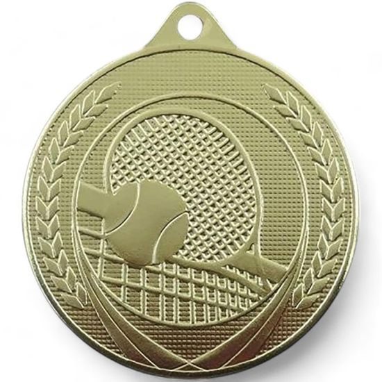 Champion Embossed Tennis Gold Medal
