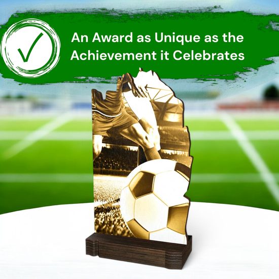 Shard Classic Football Eco Friendly Wooden Trophy