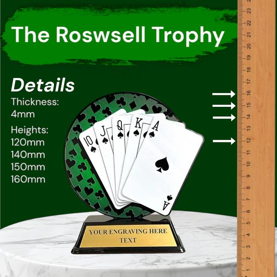 Roswell Playing Cards Trophy