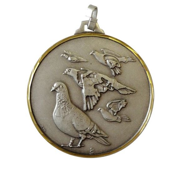 Diamond Edged Pigeon Racing Silver Medal