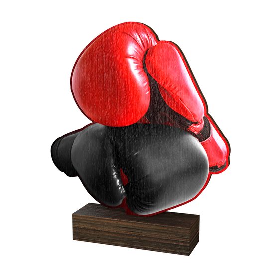 Sierra Boxing Real Wood Trophy