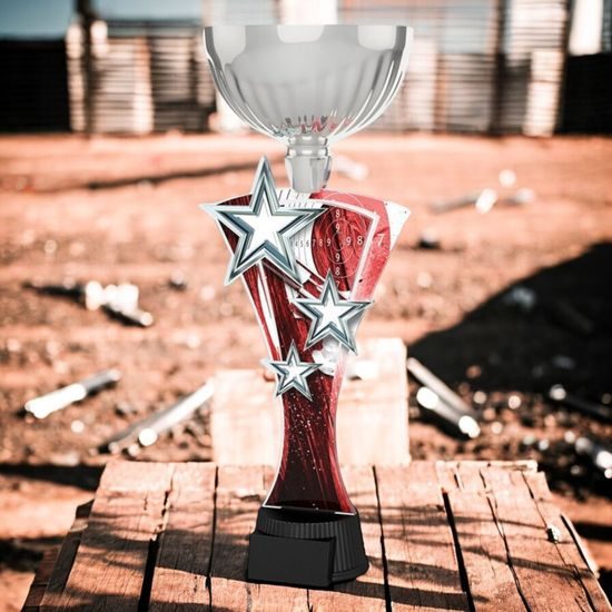 Triple Star Shooting Silver Trophy Cup