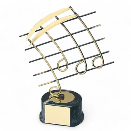 Lucar Musical Notes Handmade Metal Trophy