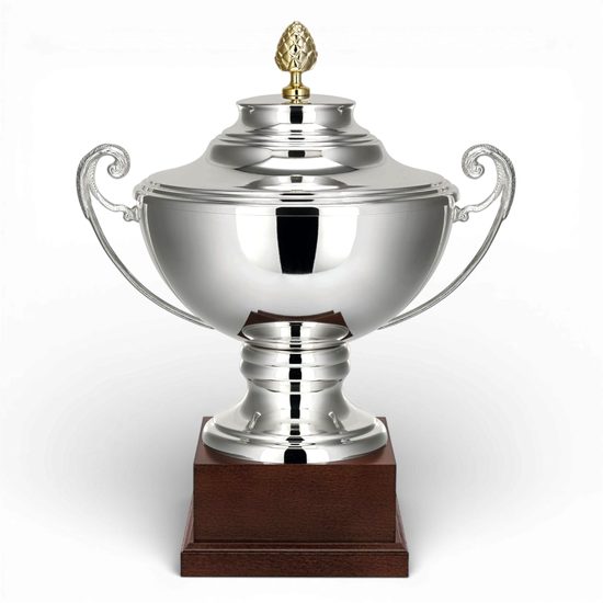 Barzagli Silver Plated Metal Award With Lid