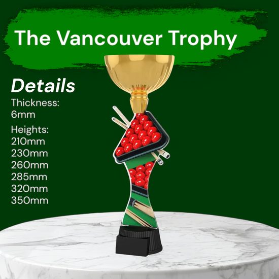 Vancouver Snooker Gold Cup Trophy