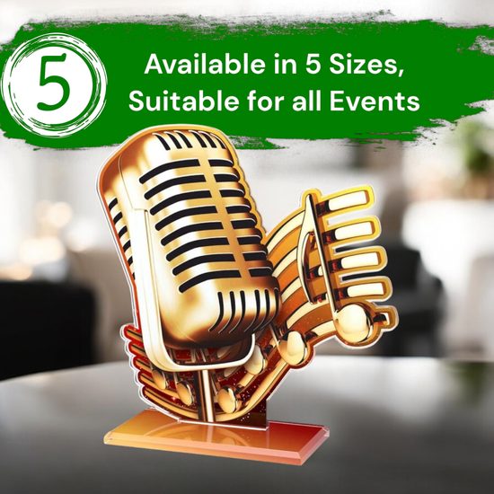 Cannes Microphone Singing Trophy