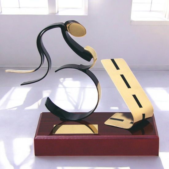 Barcelona Road Cycling Handmade Metal Trophy