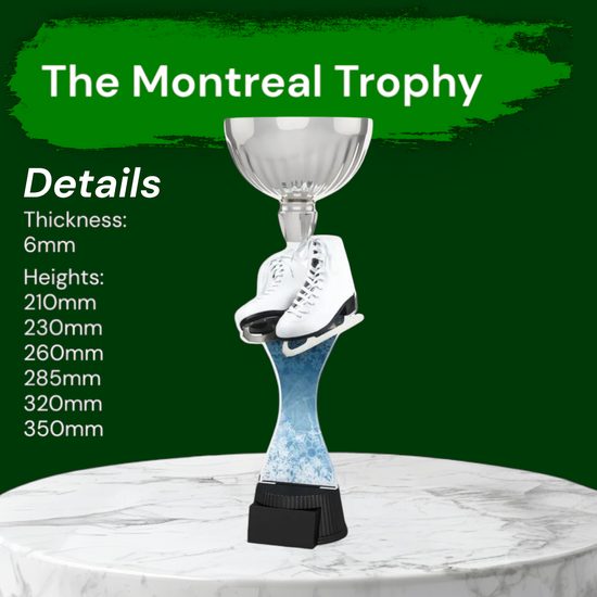Montreal Ice Skates Silver Cup Trophy