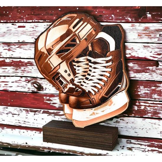 Sierra Classic Ice Hockey Helmet Real Wood Trophy