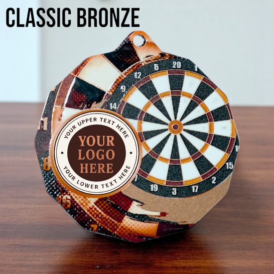 Dodeca Darts Stainless Steel Logo Insert Medal
