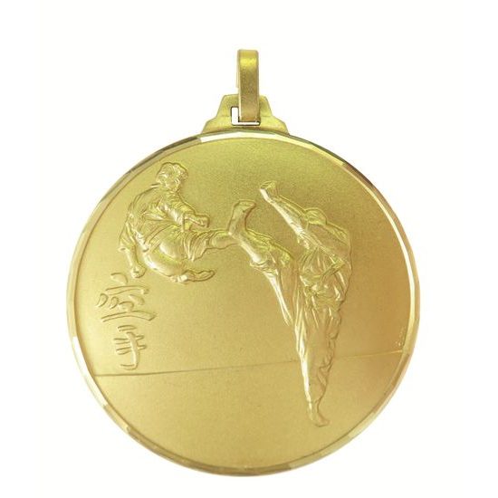 Diamond Edged Karate Kick Gold Medal