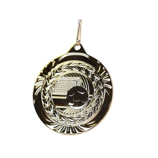 Champion Embossed Football Gold Medal