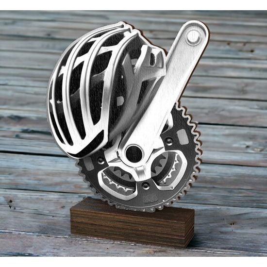 Sierra Classic Cycling Real Wood Trophy