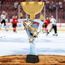 Triple Star Ice Hockey Gold Trophy Cup