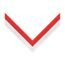 Red & White Stripe Clip on Medal Ribbon