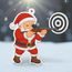 Jolly Father Christmas Rifle Shooting Medal