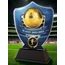 Club Colours Football Squad Shield Trophy