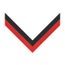 Black & Red Stripe Clip on Medal Ribbon