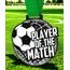 Giant Player of the Match Black Acrylic Football Medal