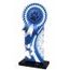 Lassie Blue Paw-print Rosette Trophy