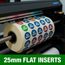 Flat Printed 25mm Logo Insert Centres