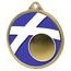 Scotland Flag Logo Insert Gold 3D Printed Medal