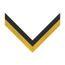 Black & Yellow Stripe Clip on Medal Ribbon