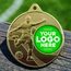 Football Champion Gold Embossed Logo Insert Medal