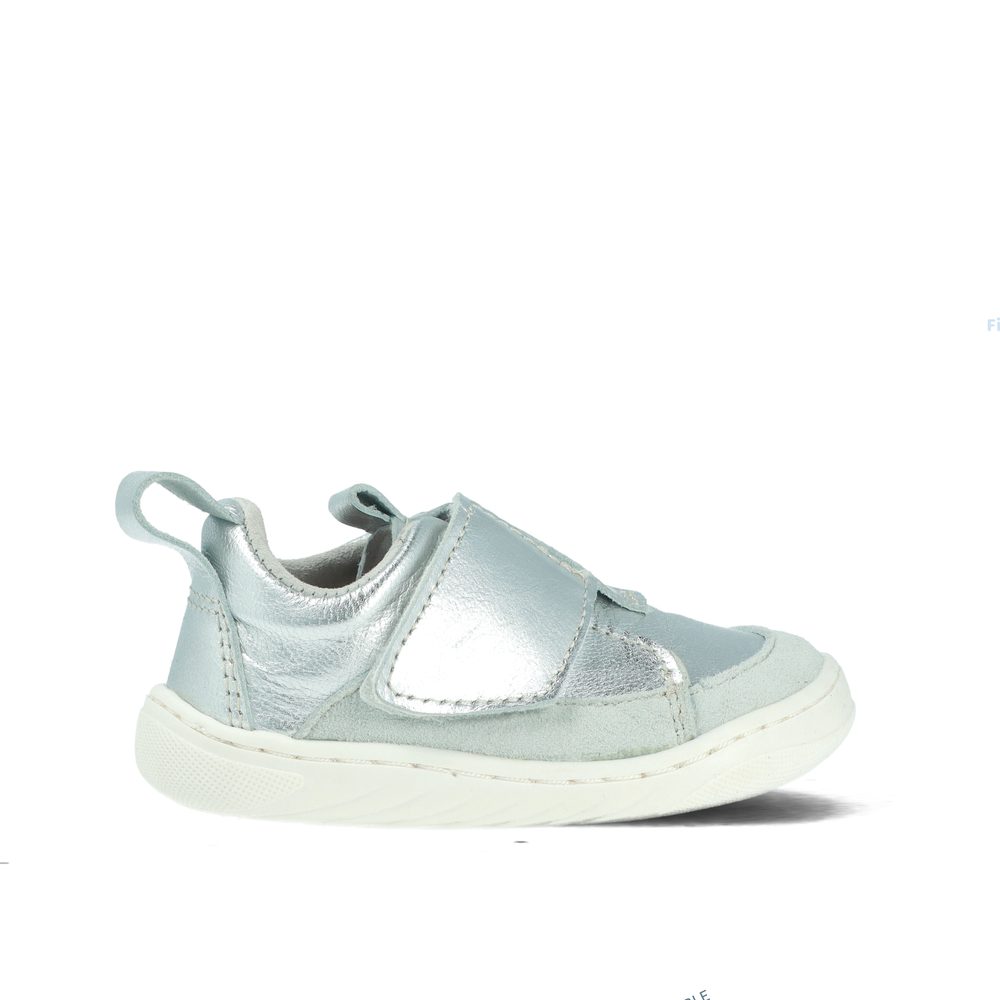 Dětské Barefoot Botičky PEGRES PRVNÍ BOTIČKY SBF64 stříbrné - 22