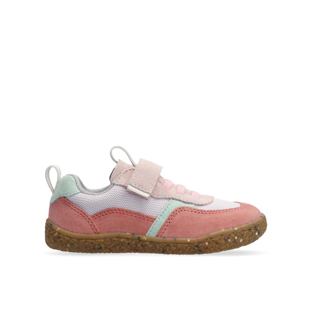 Levně Dětské Barefoot tenisky GROUNDIES Lou 2.0 růžové mint