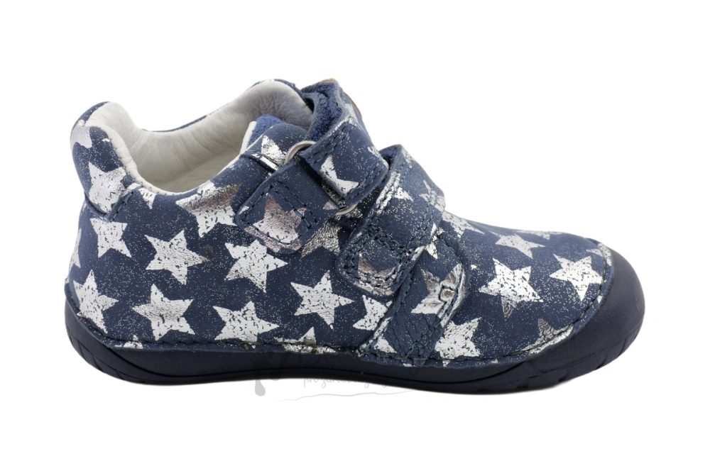Dětské barefoot tenisky D.D.STEP S070-62583 Tmavě modré hvězdy - 25