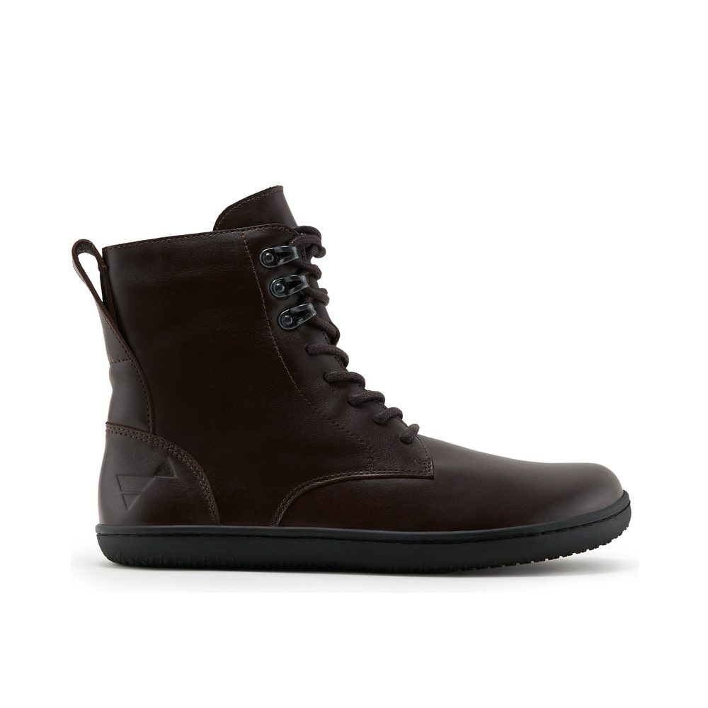 Barefoot Zateplené kotníkové boty ANGLES ORPHEUS WINTER ZIP 2.0 hnědé - 41