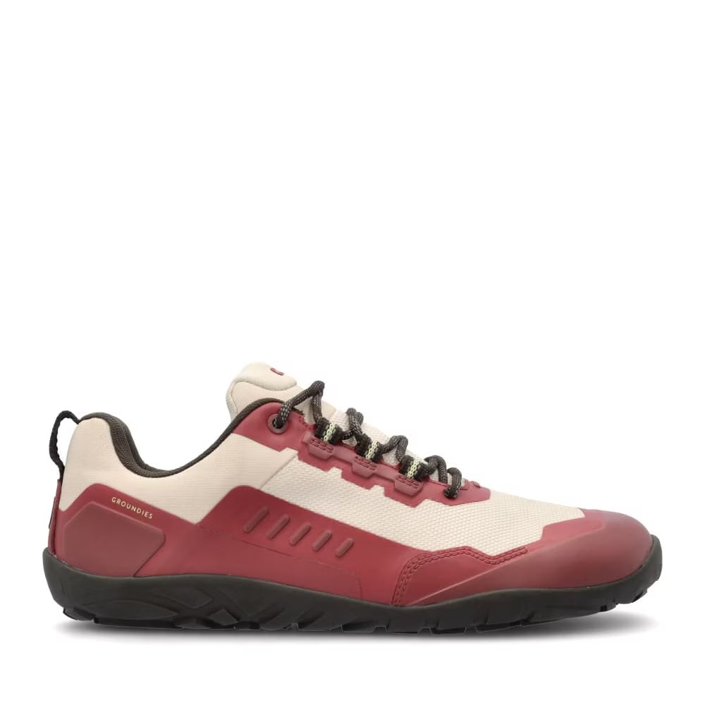 Levně Dámské Barefoot Boty GROUNDIES All Terrain Low 2.0 Červeno žluté