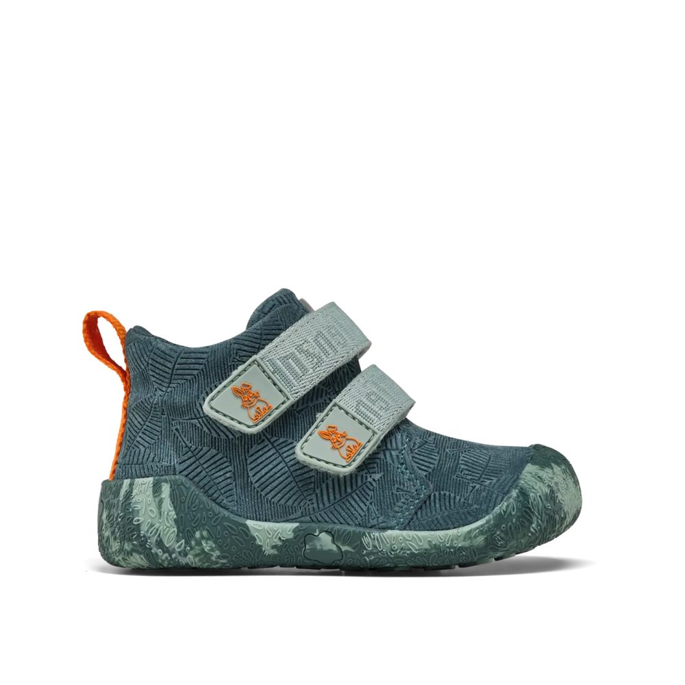 Dětské Barefoot Botičky AFFENZAHN PREWALKER LOWBOOT LEATHER TALKY bunny zelené - 25