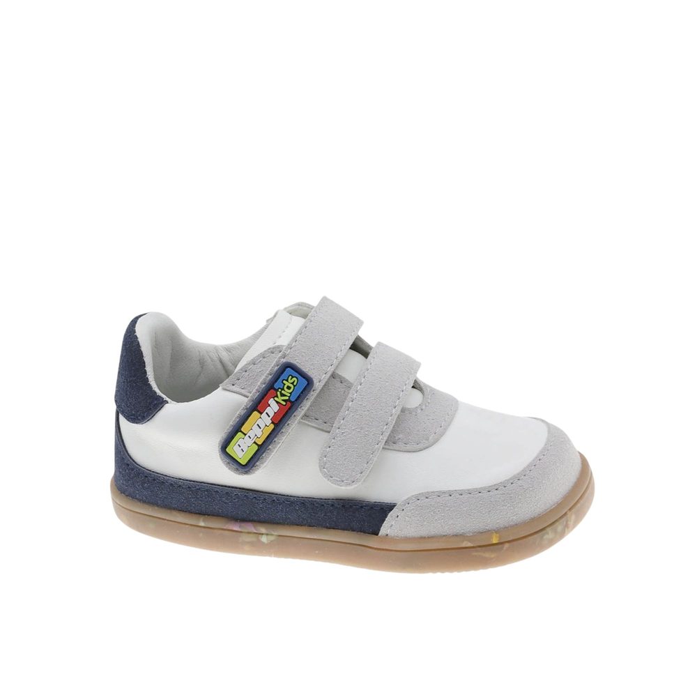 Dětské Barefoot Tenisky BEPPI SAPATO CASUAL BABY bílo šedé - 26