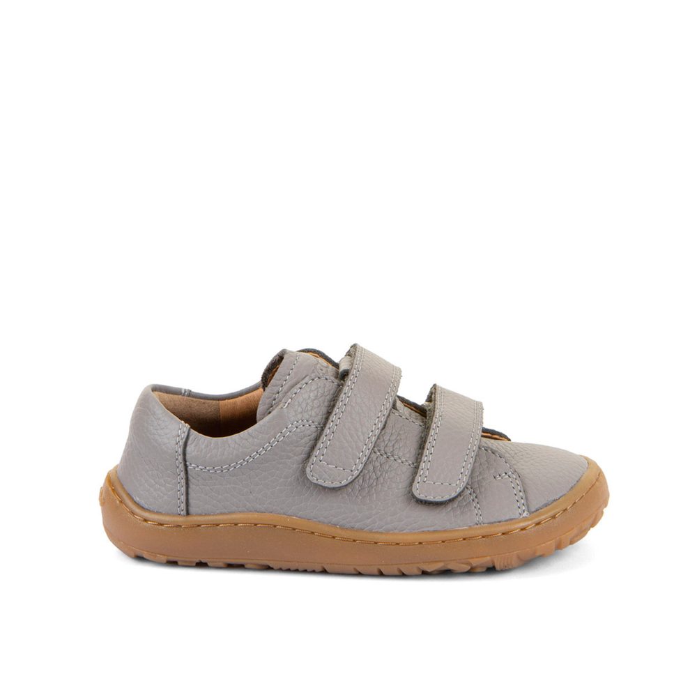 Dětské Barefoot Tenisky FRODDO BAZE LEATHER D-VELCRO šedé - 30