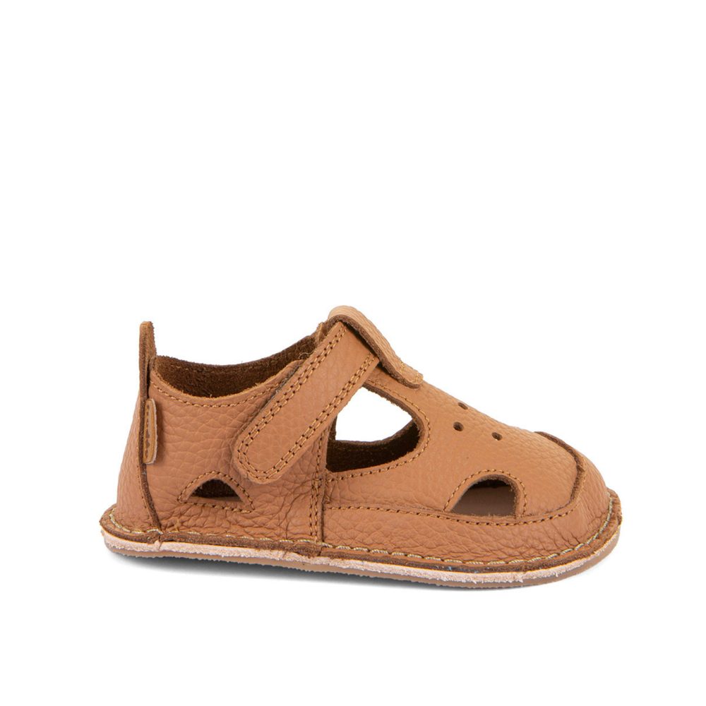 Dětské Barefoot Botičky FRODDO SANDÁLY STAP koňakové - 26