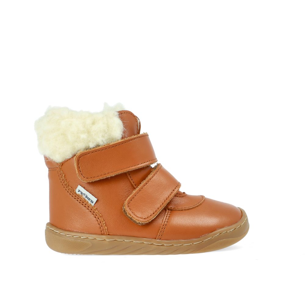 Dětské Barefoot Zimní boty PEGRES ZIMNÍ SKINNY SBF42 hnědé - 25