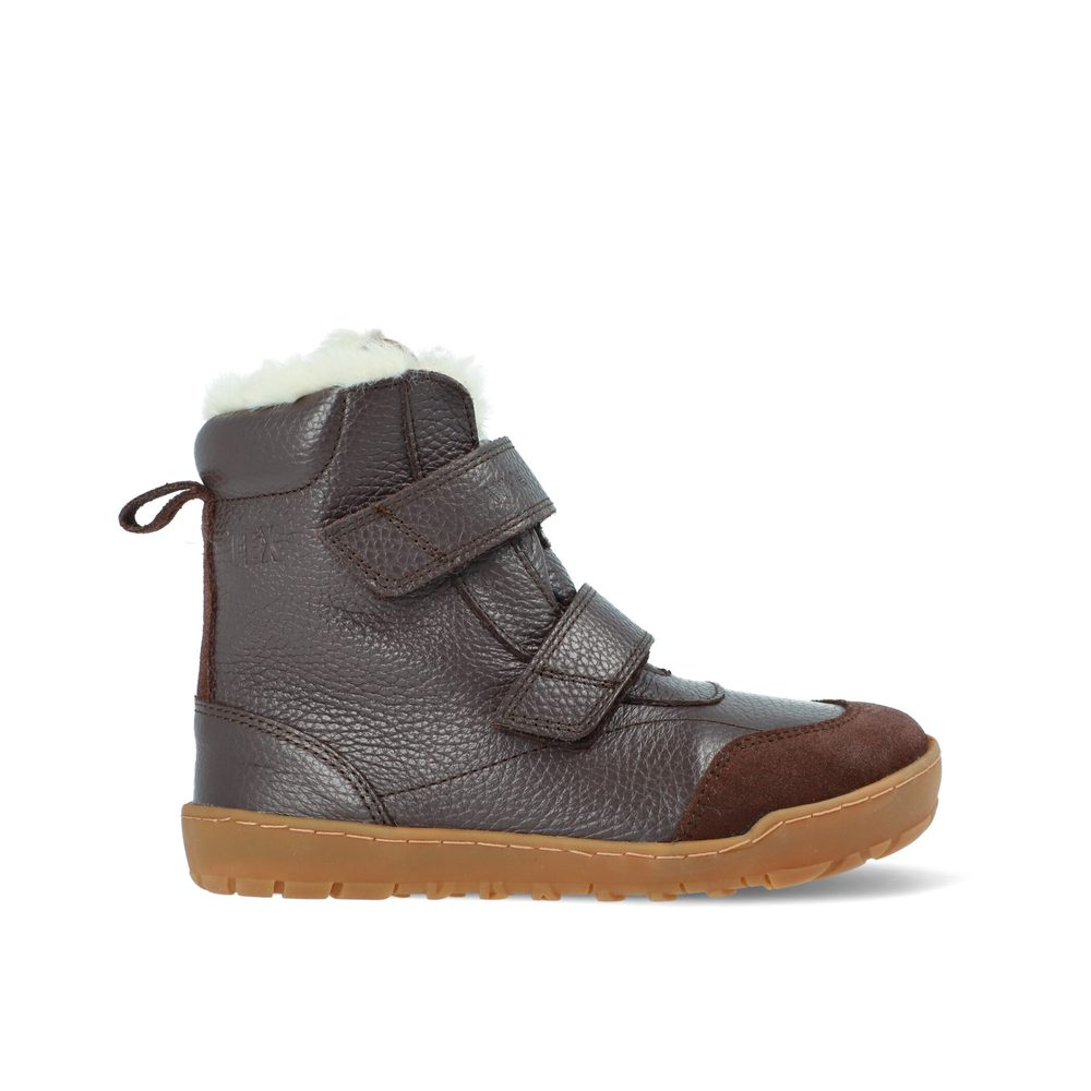 Dětské Barefoot zimní zateplené boty RAYVE LAHTI tmavě hnědé - 27